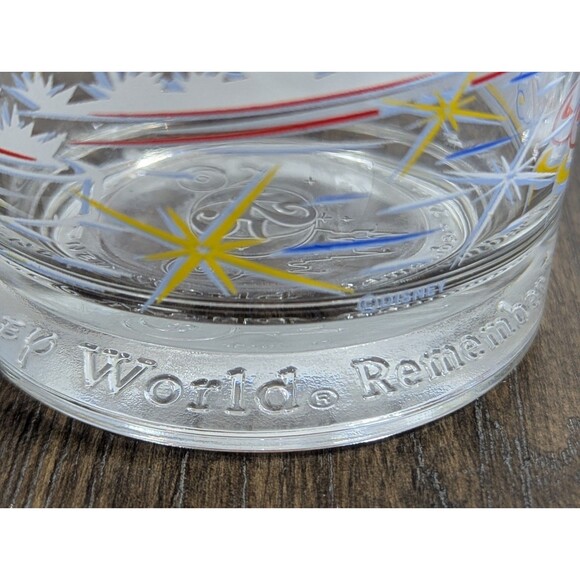 McDonalds Walt Disney World 25th Anniversary Mickey Mouse Epcot Drink Glasses - Picture 8 of 9